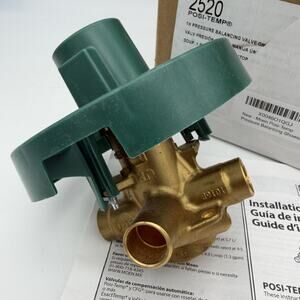 New Moen 2520 Posi-Temp 1H Pressure Balancing Tub & Shower Valve Brass